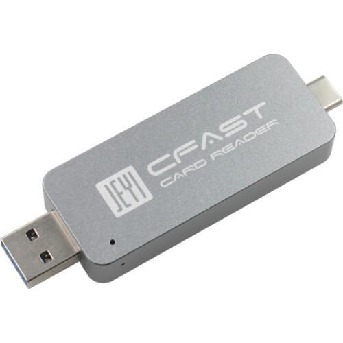 JEYI CFast Card Reader USB3.0 USB3.1 TYPE-C TYPE-A Dual Port USB-A USB-C Portable CFast2.0 Reader USB3.1 GEN2 10Gbps