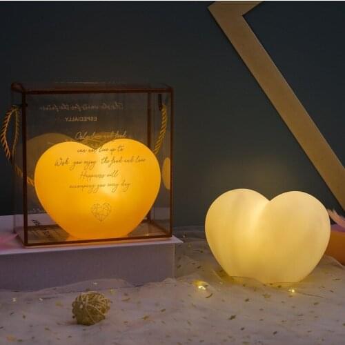 Creative Love Night Light Girl Heart Birthday Gift Led Night Light Wedding Holiday Decoration Modeling Light Bedroom Decor