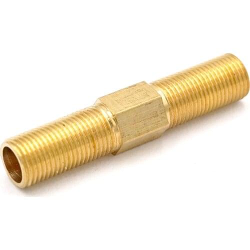 1/8" BSP Male-Male Length 50mm Brass Pipe Fitting Connector Coupler Adapter Water Pipe