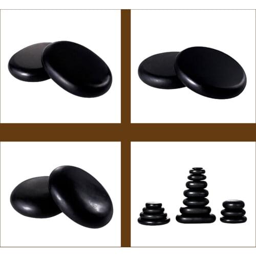 Hot Stone Massage Set Relieve Stress Back Pain Health Care Acupressure Basalt Stones for Healthcare Hot Spa Rock Stone