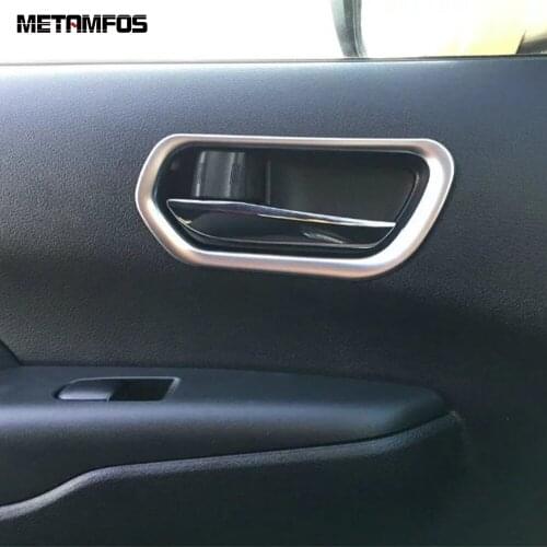 For Nissan Serena 2016-2018 2019 Matte Inside Door Handle Bowl Cover Molding Trim Decoration Frame Inner Accessories Car Styling