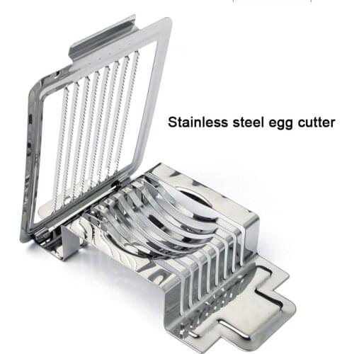 Stainless Steel Multifunctional Egg Cutter Egg Slicer Sectioner Cutter Mold Flower-Shape Luncheon Meat Cutter Kitchen Gadgets