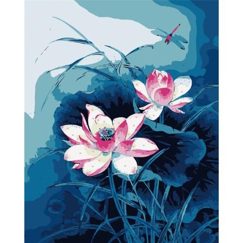 Hantang Lenghe Diy Painting By Number Canvas Kits Cat Decor For Home Framed Acrylic Paint Coloring By Numbers Animal Handpainted