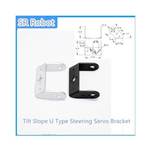 Tilt Slope U Type Steering Servo Bracket Pan And Tilt TPZ Mount Stand For Robot Clamp Claw Joint Robotic Part Accessory Rc Toy