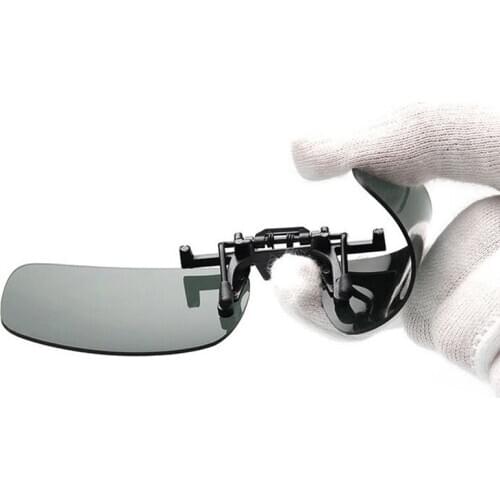 Glasses Clip-on Polarized Day Night Vision Flip-up Lens Driving Anti-Glare UV Car Motorcycle Sunglasses Goggles Accessories