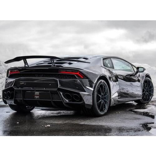 Suitable for Lamborghini Huracán Calf Refit Mansory Carbon Fiber Front Wind Knife Rear Lip Tail