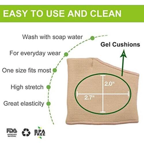 Forefoot Pad Gel Sleeve Foot Painful Metatarsal Head Support Feet Care Cushion K1KD