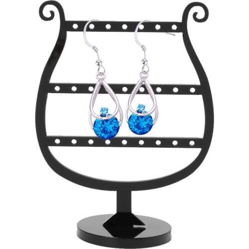 NEW 2 In 1 Earrings Studs 25 Hole Showcase Display Stand Holder Acrylic Jewellery