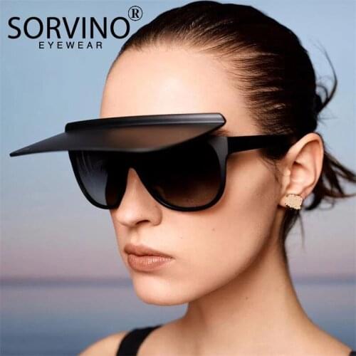 Fashion Trendy Round Sun Protection Flip Sunglasses Retro Men Women Shades UV400 Vintage Glasses