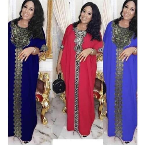 African Women Long Maxi Dress Dashiki Dubai Abaya Muslim Jilbab Moroccan Kaftan Gown Africa Clothes Bangladesh Caftan Ramadan