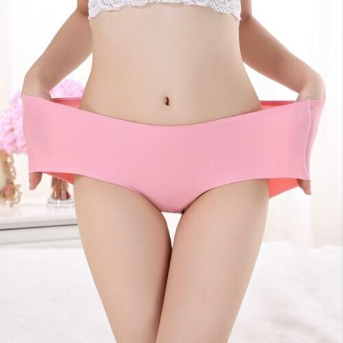 M-3XL Plus Size Briefs For Women Underwear High Waist Panties Abdomen Cotton Underpants Solid Breathable Summer Female Intimates
