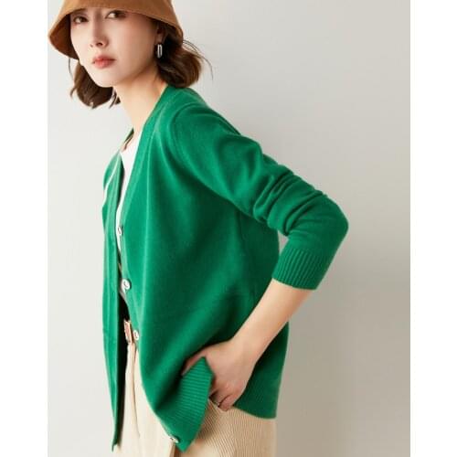 2021 Cardigans for woman summer sweaters knitted jumper High Quality Female knitwear V-neck cool comfortable