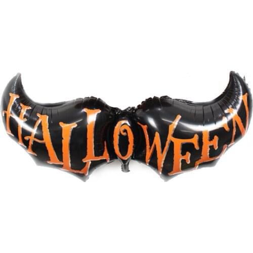 1pc Halloween Large Size Bat Foil Balloons air Ballons Happy Halloween Decoration Balloon Event Party Supplies 125*50cm