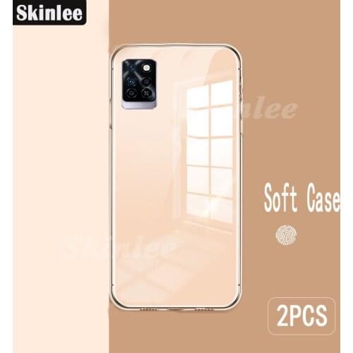 Skinlee 2 pcs Case For Infinix Note10 Pro Transparent Clear Water Soft Phone Cover For Infinix Note 10 Pro Cases