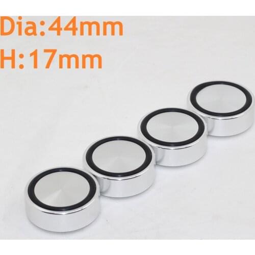 4PCS Dia44 H17 Machine Feet DIY Aluminum Chassis Kits Gold Alloy Computer Foot