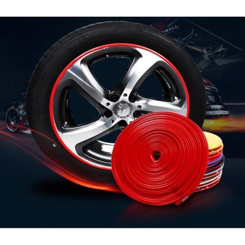 8m Car Wheel Decorative Strip Tire Protection Ring Wheel Decoration Anti-collision Ring Wheel Ring Strip Anti-smashing Strip