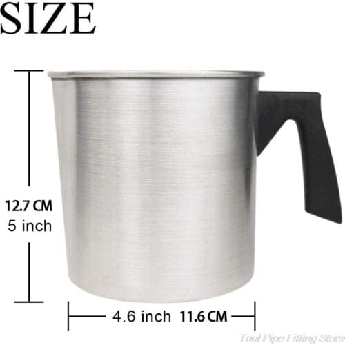 Scented Candle DIY Melting Wax Pot 1.2L Aluminum Frothing Candle Making Pitcher Wax Melting Pouring Cup Multipurpose M24 21