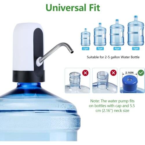 Automatic Electric Water Pump Drinking Water Bottle Pump Dispenser Portable USB Charge 5 Gallon Water Switch Water Pump