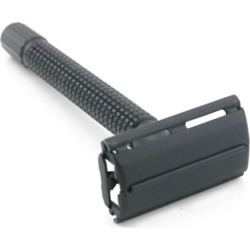 Double Edge Safety Razor Shaving Razor Black Manual Razor Classic Style Brass Long Anti Slip handle 9306-HL WEISHI 8PCS/LOT NEW