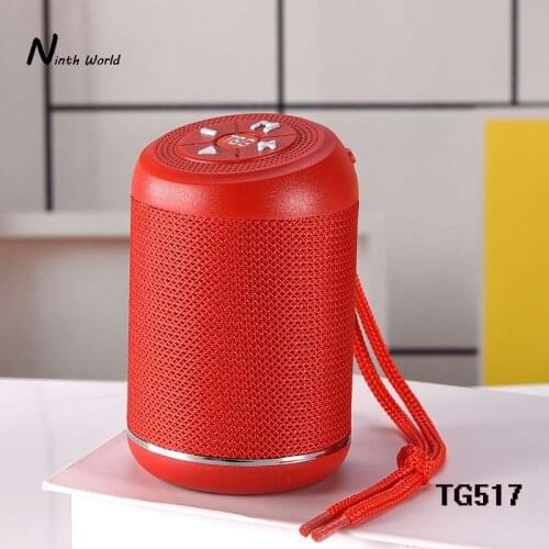 T&G TG517 Bluetooth Speaker Mini Portable Wireless Loudspeakers Subwoofer Waterproof Bass Circular Speakers With Hand Strap
