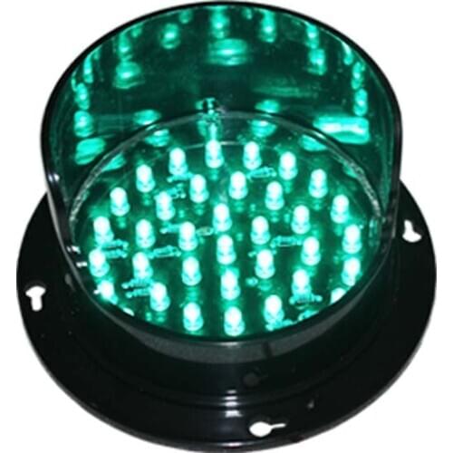 DC12V Promotion price High brightness green LED signal light 100mm traffic light sale