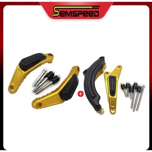 For YAMAHA MT-09 FZ09 TRACER 900 XSR900 2014-2020 SEMSPEED Motorcycle Fairing Crash Frame Slider Engine Guard Falling Protection