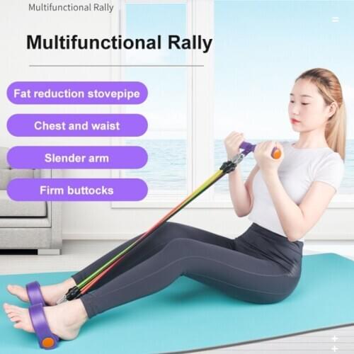 5 Tube Resistance Bands Fitness Gym Latex Pedal Exerciser Pull Up Rope Expander Elastic Bands Pilates Yoga Workout Equipment