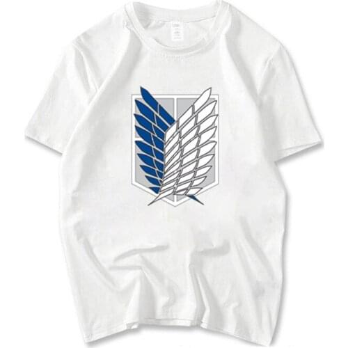 Anime Attack on Titan t shirt Loose tops tees summer Cotton short sleeve mens women cartoon streetwear boys clothes Newest