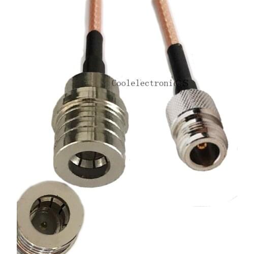 10pcs RG316 Cable QMA Male Straight to N Female Connector RF Pigtail Cable 10cm 15cm 20cm 30cm 50cm 1m