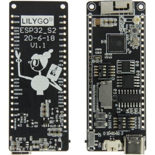 LILYGO® TTGO T8 ESP32-S2 V1.1 WIFI Wireless Module Type-c Connector TF Card Slot Development Board