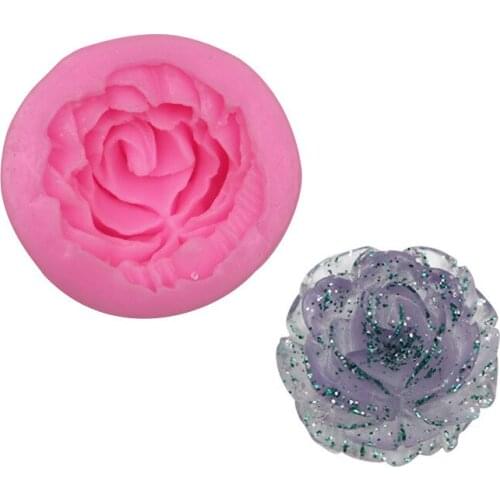 Small Rose Silicone Mold Mobile Phone Epoxy Mold Decorative Cake DIY Mould XGY-172