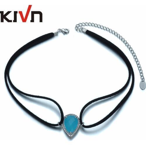 KIVN Fashion Jewelry Black Retro Gothic Punk Choker Collar Necklaces for Women Girls Christmas Birthday Promotion Gifts
