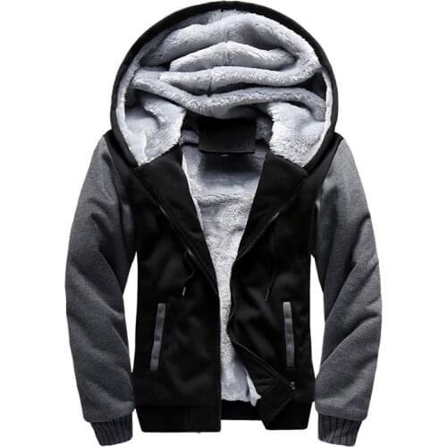 2021 Spring Winter Male Jacket Moleton Velvet Hoodie Casual Men Jacket Coat Warm Soft Male Mens Jackets Hooded Baseball Uniform