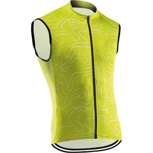 Mens Summer Vests Pro Cycling Jersey Breathable Sleeveless Clothing MTB Bike Shirts Road Bicycle Male Cycling Uniform Quick Dry