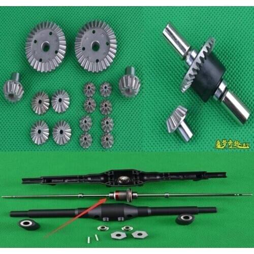 Up to date! Metal upgrades Wltoys 12428 12423 1/12 RC Car Spare Parts upgrade metal Front Differential Gear Set