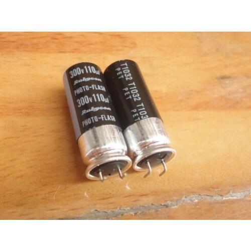 Low esr 300v 110uf photo flash capacitor 11*30mm