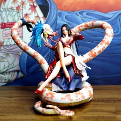 ONE PIECE Action Figure Sitting On The Big Snake Boa·Hancock Model Toys