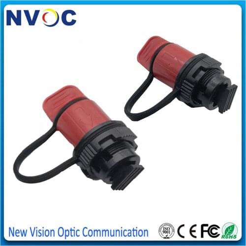 Outdoor Waterproof IP67 Mini SC/APC UPC Hua Wei Decive Connector Adaptor,FTTH Hua Wei Mini SC Red Color Fiber Optic Adapter