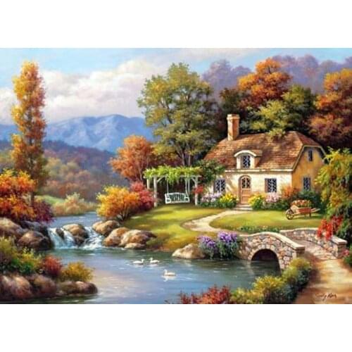 Scenery Winter, Coachman Cross Stitch Kits 14CT Unprinted For Embroidered Handmade Arts Set Wall Home Decor Handmade