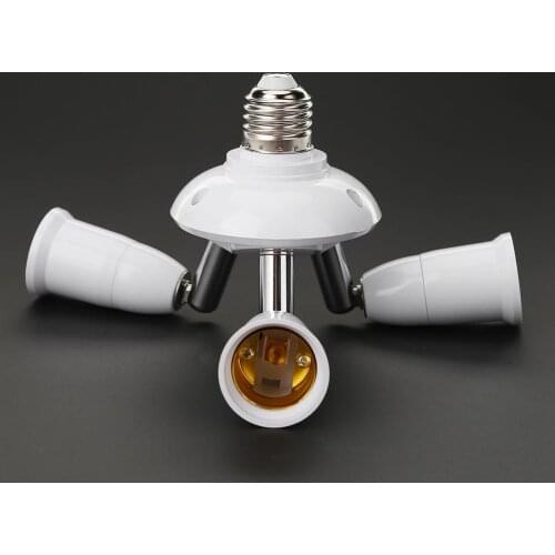 Adjustable E27 Splitter 3/4/5 Heads Lamp Base Bulb Holder Socket Adapter LED Bulb Converter Socket Splitter Lighting Accessories