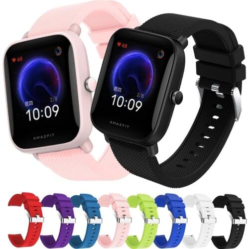 Silicone Band For Huami Amazfit Bip U Pro / S Lite gts 2 Strap Replacement 20mm Watch band Bracelet correa Amazfit Bip ремешок