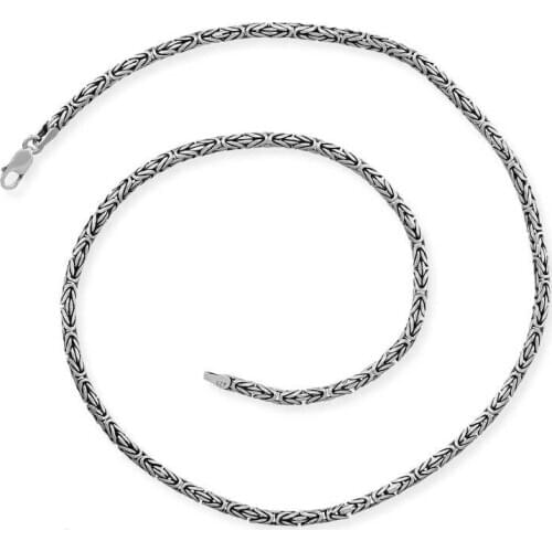 Silverlina Silver King Chain-2.50mm Round
