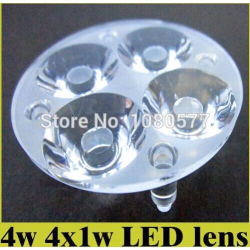 32pcs/pack 4W 25 degree Lens LED light cups led bulb Light source integration lens DIY Accessories 50mm For LED Spotlight