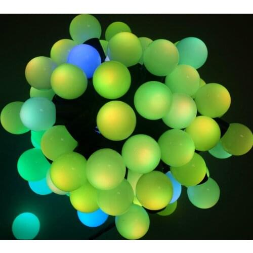 LED RGB Holiday Christmas lights;ball type;10M 100LED Ball String Lights Waterproof+220~240V Power Plug/AC90-130V
