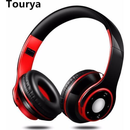 Tourya H8 Headphones Bluetooth Wireless Headphone Headset Support SD Card FM With Microphone For PC mobile phone Samsung Xiaomi