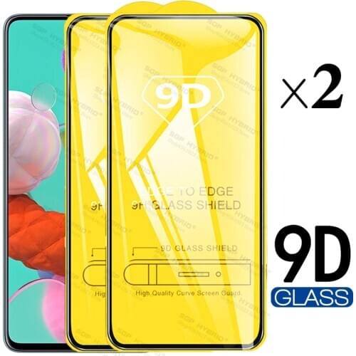 2PCS 9D Screen Protector Tempered Glass For Samsung Galaxy A51 A 51 SM-A515F/DSM SM-A515F/DSN SM-A515F/N Shield Protective Glas