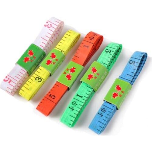 1.5m Body Measuring Ruler Sewing Tailor Tape Measure Mini Soft Flat Ruler Centimeter Meter Sewing Measuring Tape