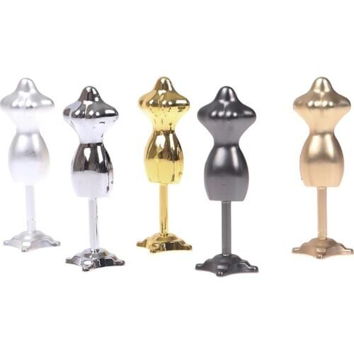 1Pc 8cm Display Stand Holder Dress Clothes Gown Women Doll Garment Mannequin Model Stand For Doll DIY Home Decor Accessories