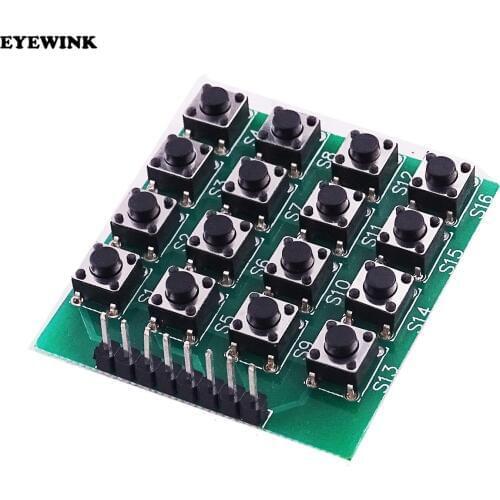 10pcs/lot MCU Extension 4x4 16-Key Matrix Keyboard Module