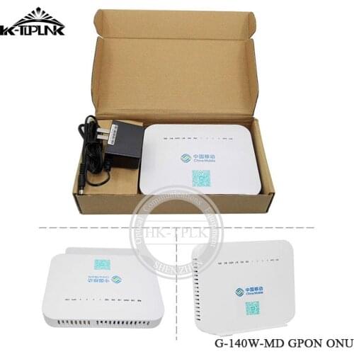 100% Brand New 1PCS G-140W-MD GPON ONU 1GE+3FE+1VOICE+USB+WIFI Fiber Optic Equipment Router English Firmware